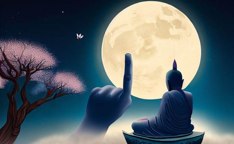 Um mestre Zen aponta a Lua